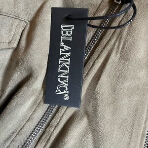 Brand new XS suede green jacket.